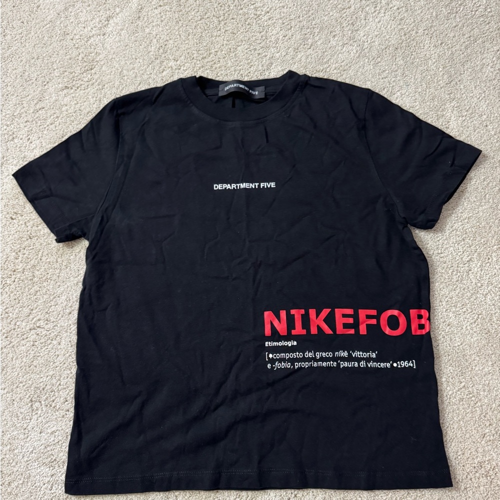 Nike Black and Red Graphic Tee
